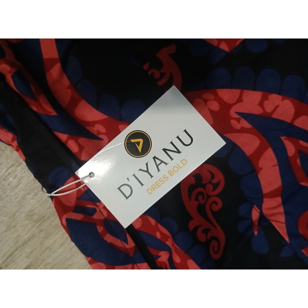 Diyanu Mens Tribal African Wear Paisley Print Button Up Long Sleeve Shirt 3XL - Picture 12 of 12